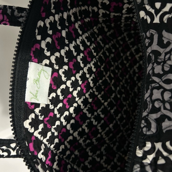 Vera Bradley Black and Pink Travel Bag - Picture 2 of 5